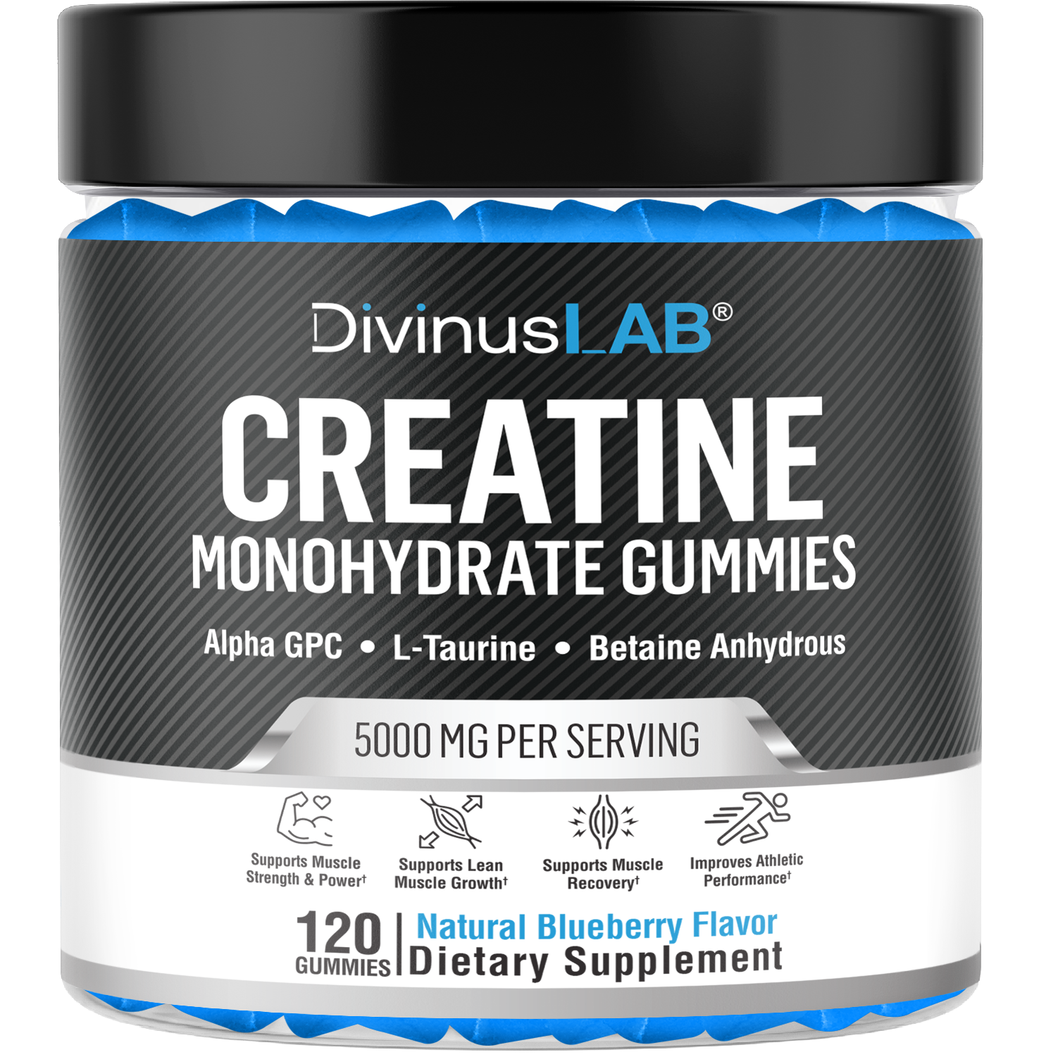 Creatine Monohydrate Gummies (Blueberry)