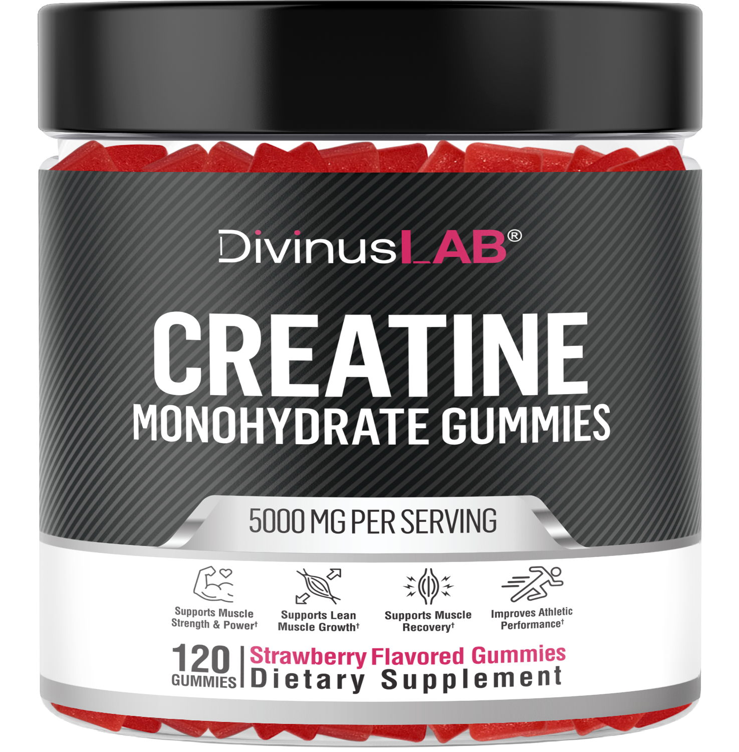 Creatine Monohydrate Gummies (Strawberry)